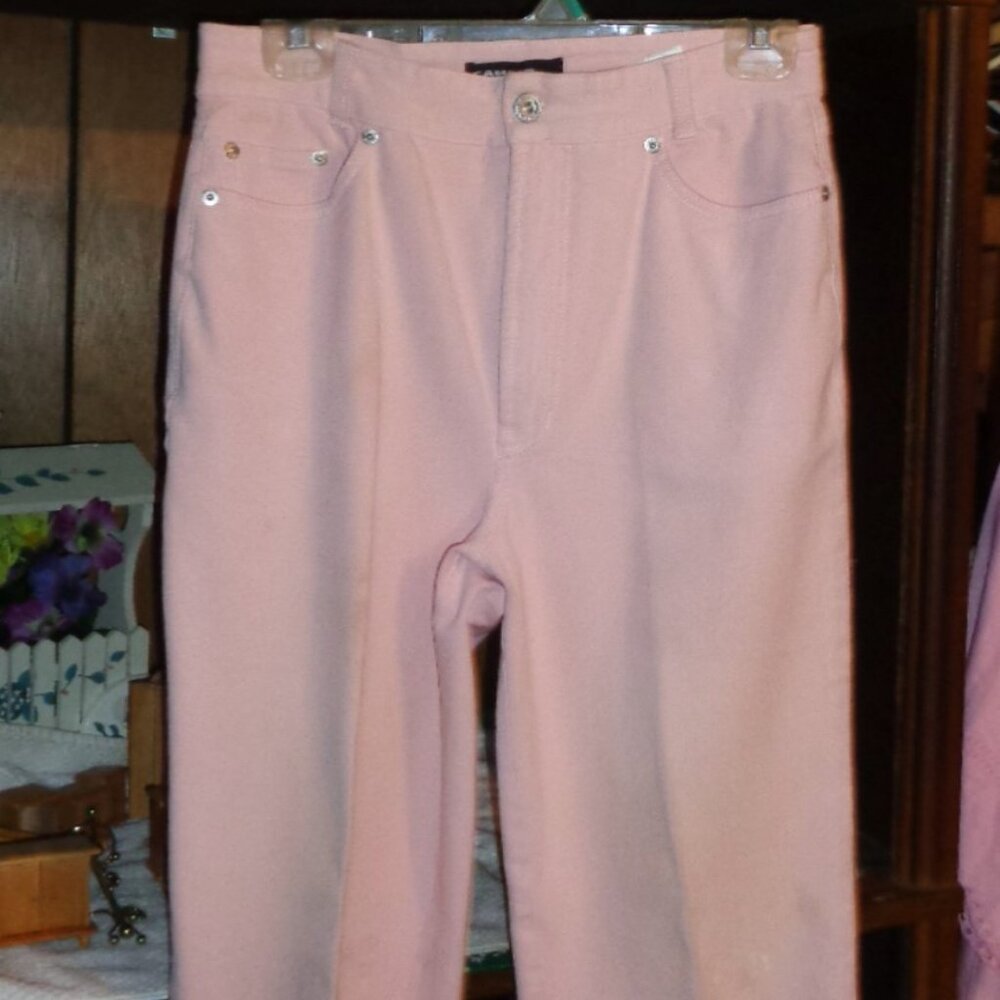 SOLD!!!   SOLD!.........NICE PRETTY PINK CAMBRIO STRETCH JEANS-SZ 10-GENTLY WORN